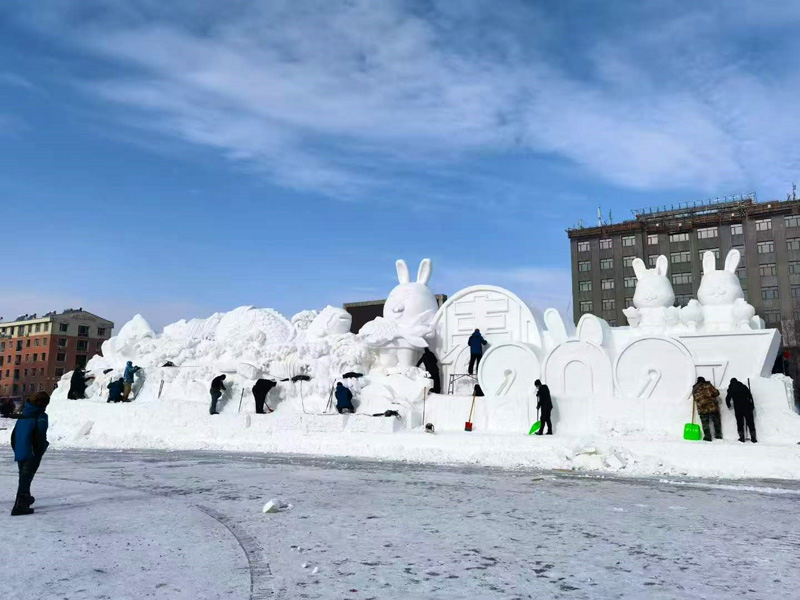 雪雕展示(图1)