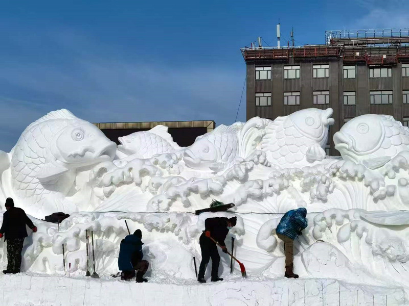 雪雕展示(图1)